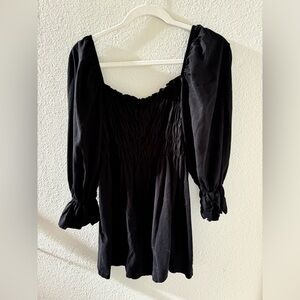 *LIKE NEW* smocked baby doll dress with 3/4 sleeves